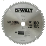 DISCO P/MADERA 12" 80 DTS DW03150 (DEWALT)