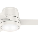 ABANICO 54" COMMODUS WHITE FINISH HUNTER-59571