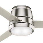 ABANICO 54" COMMODUS NIQUELADO HUNTER-59573 DESC
